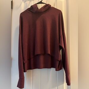 American Eagle Outfitters Burgundy Knit Top